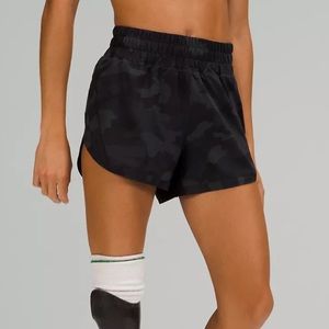 Lululemon | Track That High Rise Lined Camo Running Short | 6